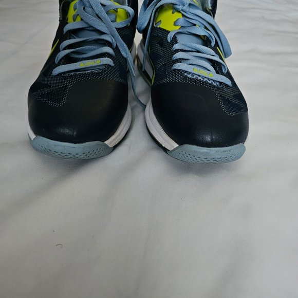 NIKE Lebron 9 Low "Obsidian/Cyber" Basketball Shoe Sneakers Size US 8 - Picture 11 of 16